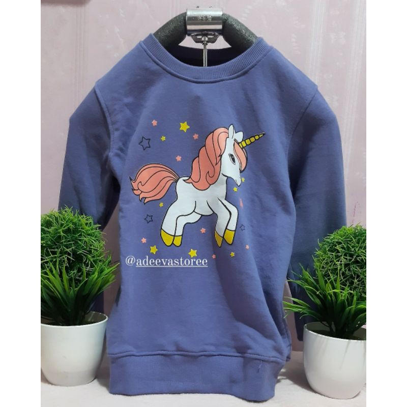 SWEATER ANAK | SWEATER MOTIF UNICORN