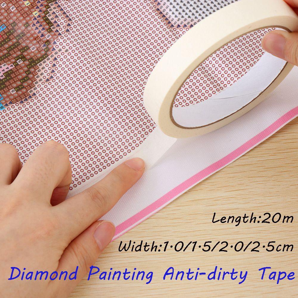 Top 20m tape Anti Kotor Putih Stiker Cross Stitch DIY Masking tape