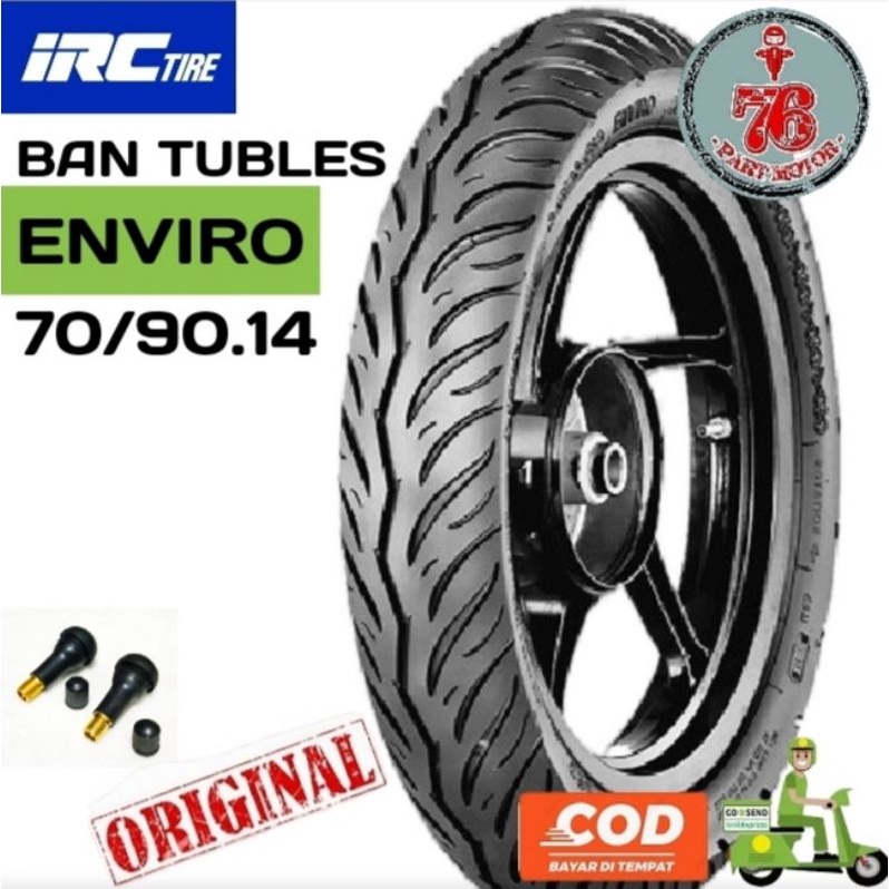 BAN TUBELESS IRC ENVIRO 70/90.14. FREE  PENTIL