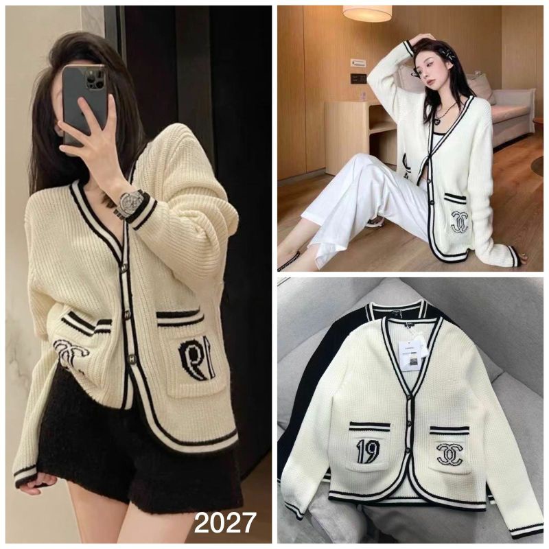 Ready Cardigan Chanel Bahan Rajut Premium Kualitas Import