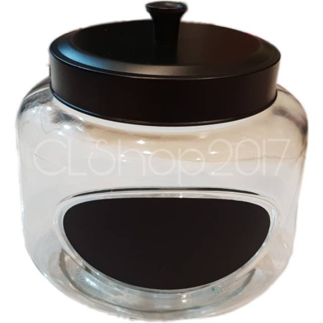 TOPLES / TEMPAT PENYIMPANAN MAKANAN HITAM 18,5 x 18 x 18 cm