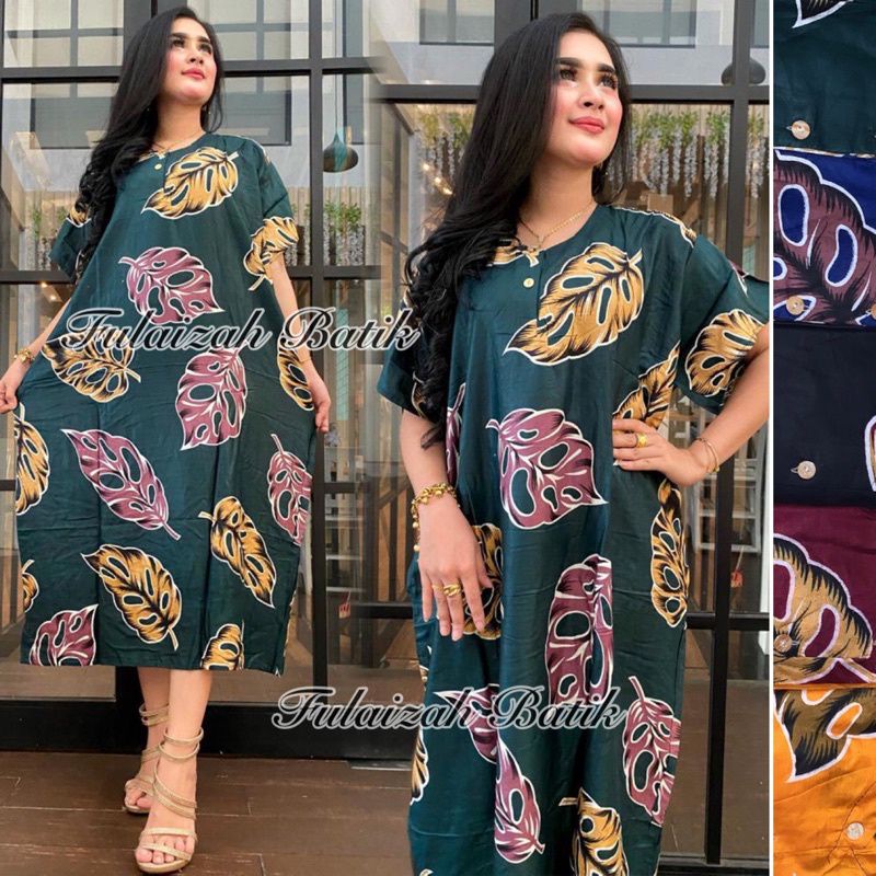 DASTER JUMBO ODREA NICOLETTA DADA KANCING BUSUI BIG SIZE RAYON HALUS ADEM LENGAN PENDEK-DSJ JABOL BESAR