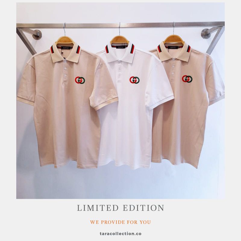 Kaos kerah pria premium Gucci