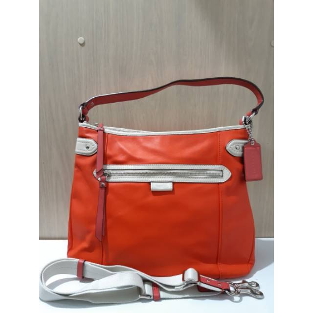 Tas Wanita Coach Red Daisy Spectator Leather Tote