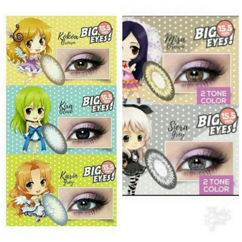 

Softlens manga Diameter 15,5 mm Kekinian