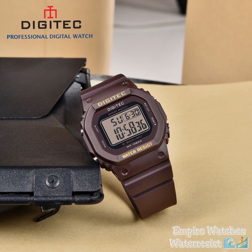 Jam Tangan Digitec DG4088T 4088 Wanita Cewek Digital Strap Rubber Kualitas Original Waterproof