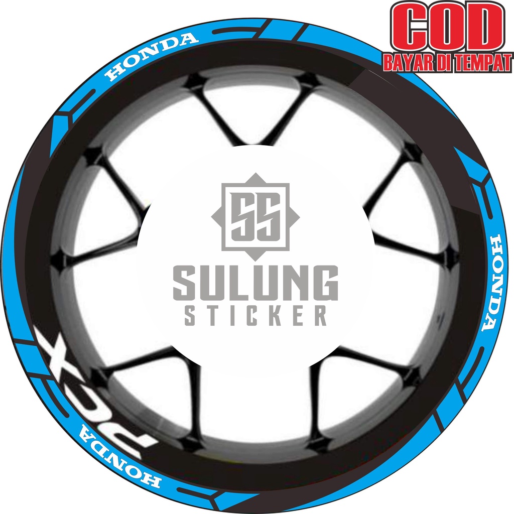 Stiker Velg Motor Honda All PCX Cutting Sticker List Pelek Terlaris