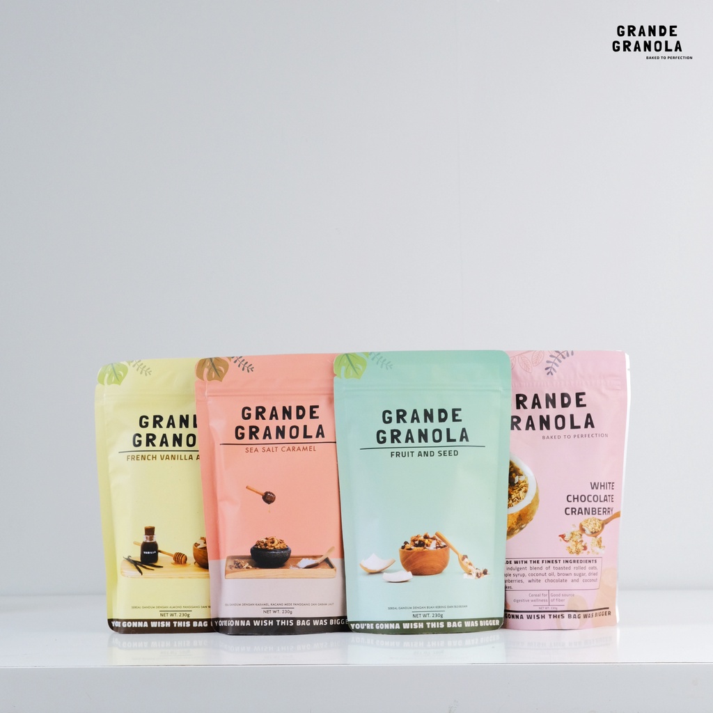 

Grande Granola All time favorite Bundle(4 pcs x 230 gram)