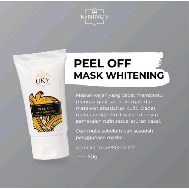 Bening's Peel Off Mask Whitening