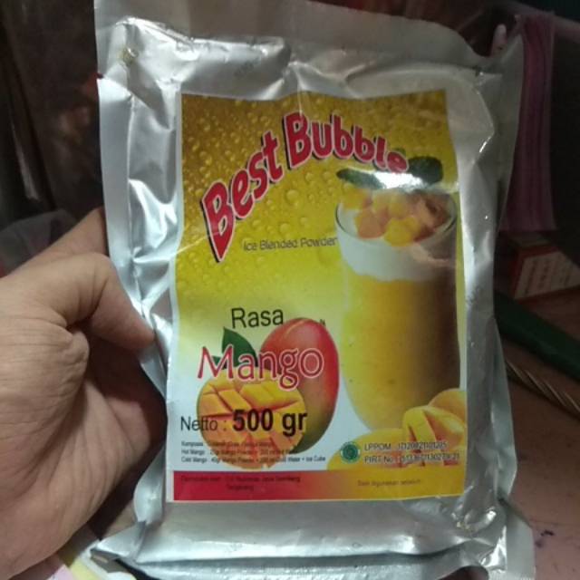 

Minuman serbuk mango bestbubble