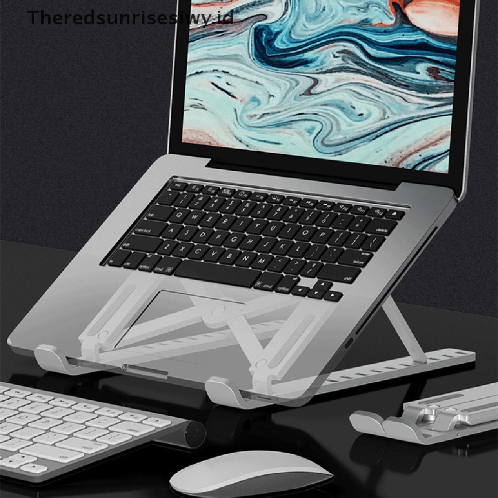 (Theredsunrisesiwy.Id) Stand Holder Laptop / Notebook Portable Bisa Dilipat