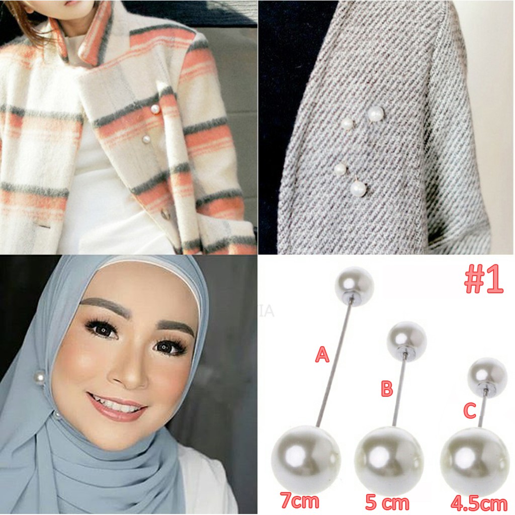 Bros mutiara wanita Hijab kekinian murah berkualitas best seller fashion korea 369