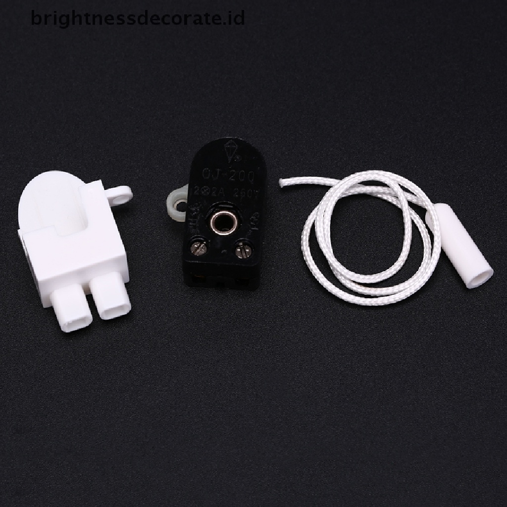 2 Pcs Saklar Kontrol Tarik Kawat Tunggal 2p 3p Gaya Eropa Regulasi