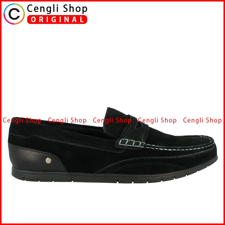 SEPATU PANSUS PAKALOLO PRIA ORIGINAL LOAFER CASUAL KULIT HITAM PB09