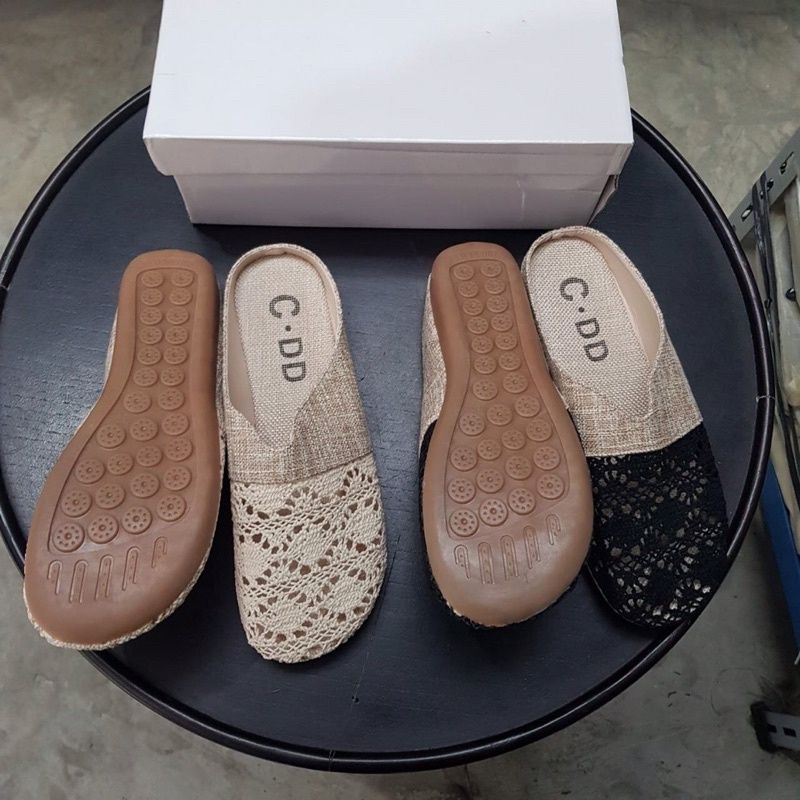 Sandal AGI5296 Sandal Wol Mix Mules wanita import