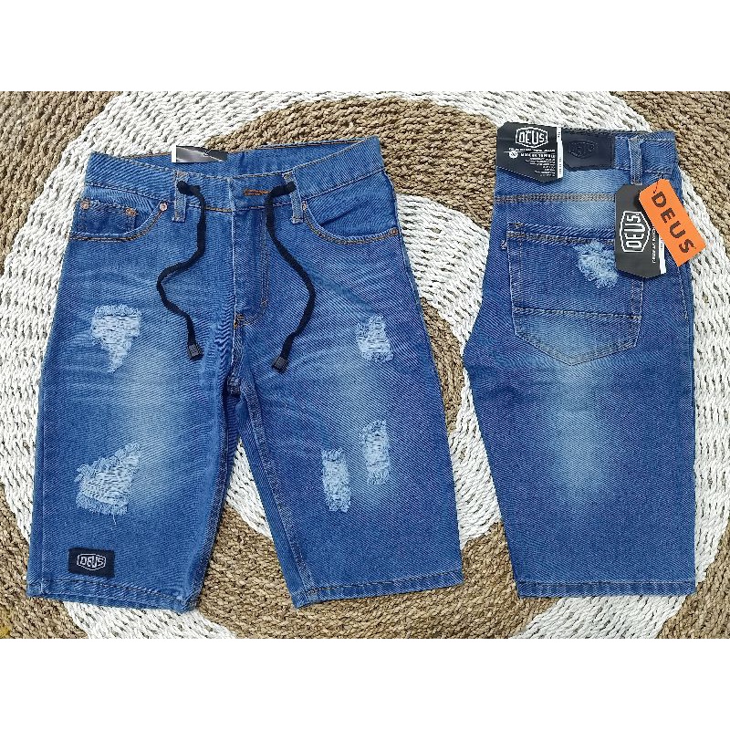 CELANA JEANS PENDEK PRIA SOBEK MODEL TERBARU BEST SELLER