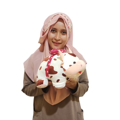 Boneka sapi motif S murah