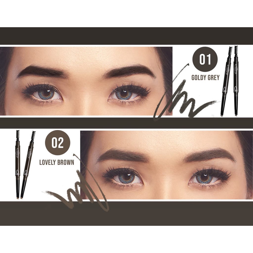 ✦SINAR✦ Madame Gie Silhouette Blended Brow |  Madame Perfect Brow Eyebrow Matic - Pensil Alis Matic