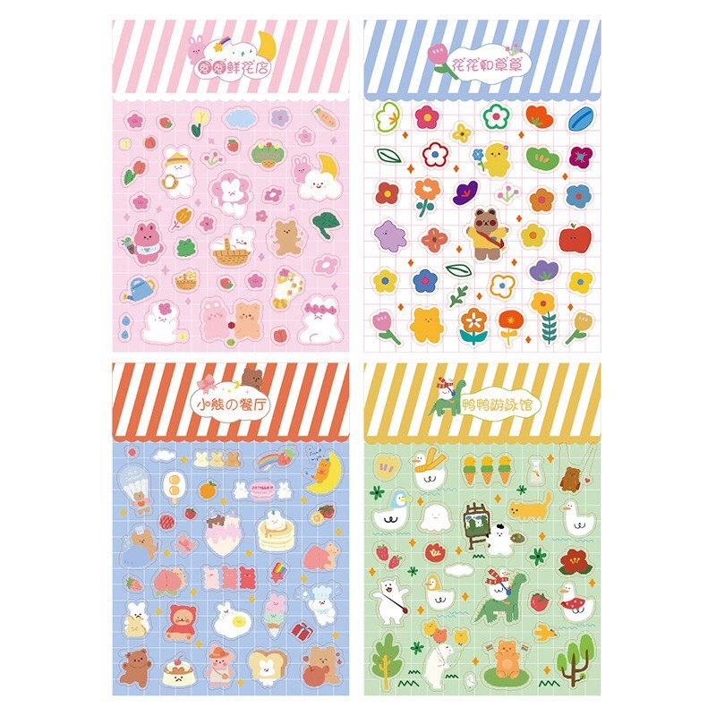 

[LBS] Jiyu Sticker Warna Lucu Diary / Bullet Journal / Planner / Scrapbook