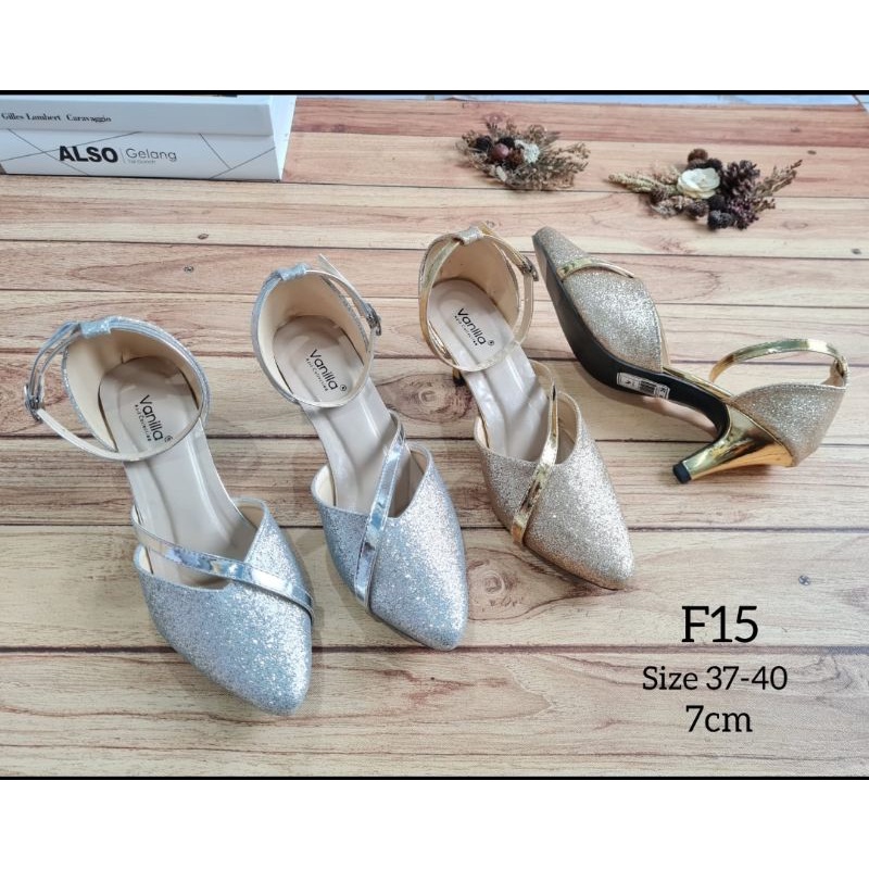 ABBUSHOES F15 - new sepatu fantopel higheels wanita pasir