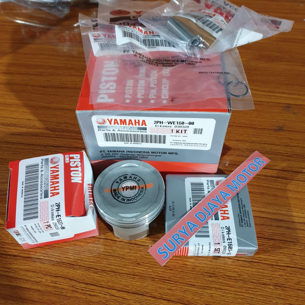 PISTON KIT PISTONKIT RING SEHER MIO M3 125 MIO SOUL GT 125 ASLI YAMAHA 2PH-WE160-00-1
