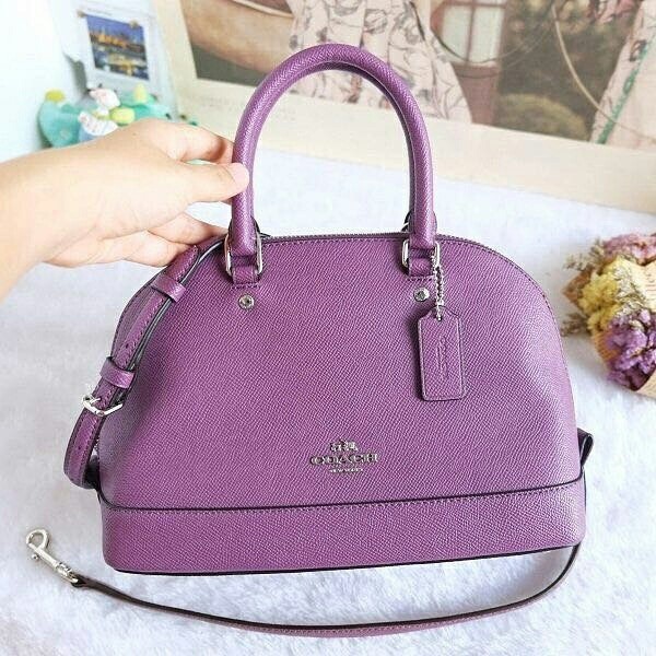 Coach Mini Sierra Satchel Mauve . Tas Coach Original