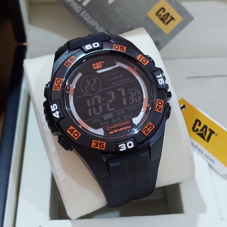 JAM TANGAN PRIA CATERPILLAR CAT OC.167.21.142 DIGITAL BLACK TERBARU ORIGINAL