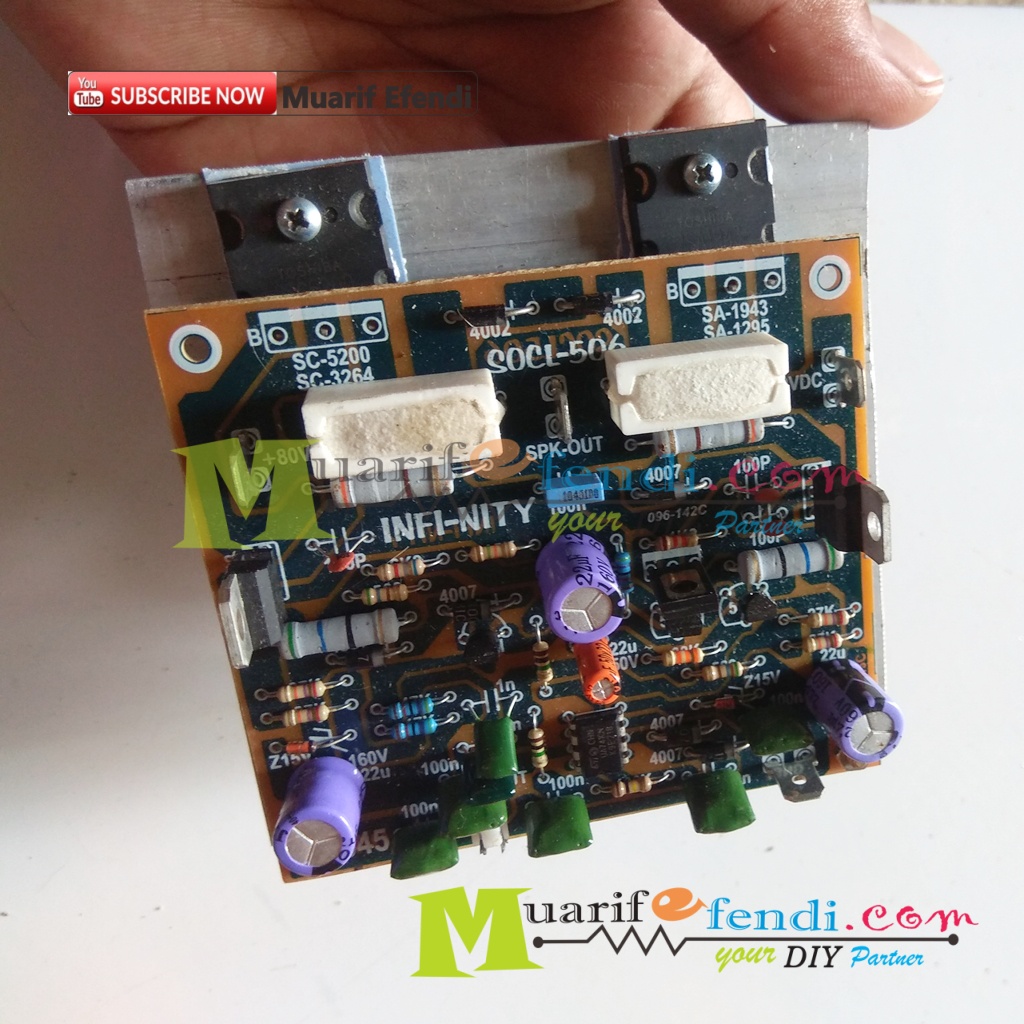 KIT POWER AMPLIFIER SOCL 506 SOCL506 1 SET FINAL MONO SUARA BENING