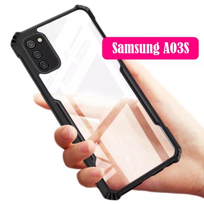 Case Samsung Galaxy A03S Hardcase Transparant Shockproof Cover Samsung A03S