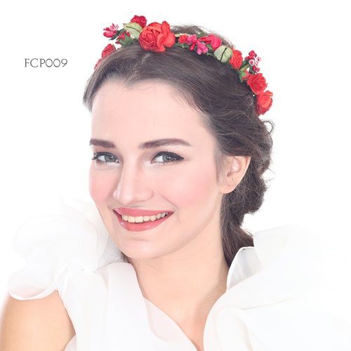 [BISA COD] HEADPIECE BUNGA FLOWER CROWN BANDO BUNGA BRIDES FCP009