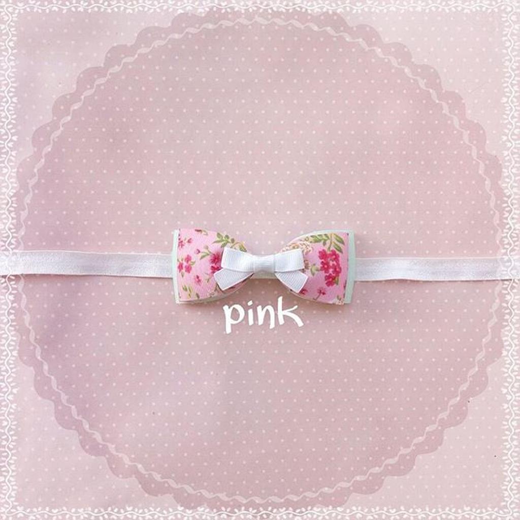 shabby pink headband