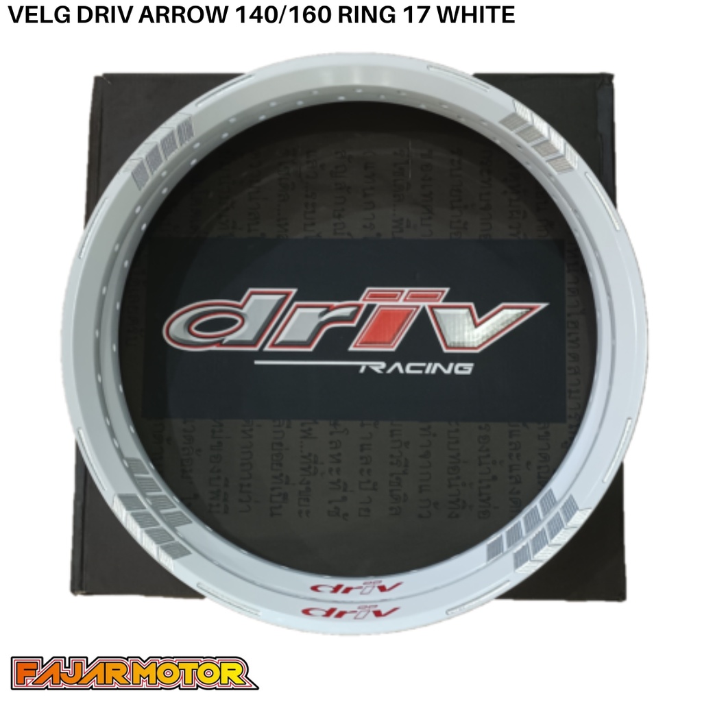 PROMO VELG DRIV ARROW 160 + 160 RING 17 ALUMINIUM WHITE