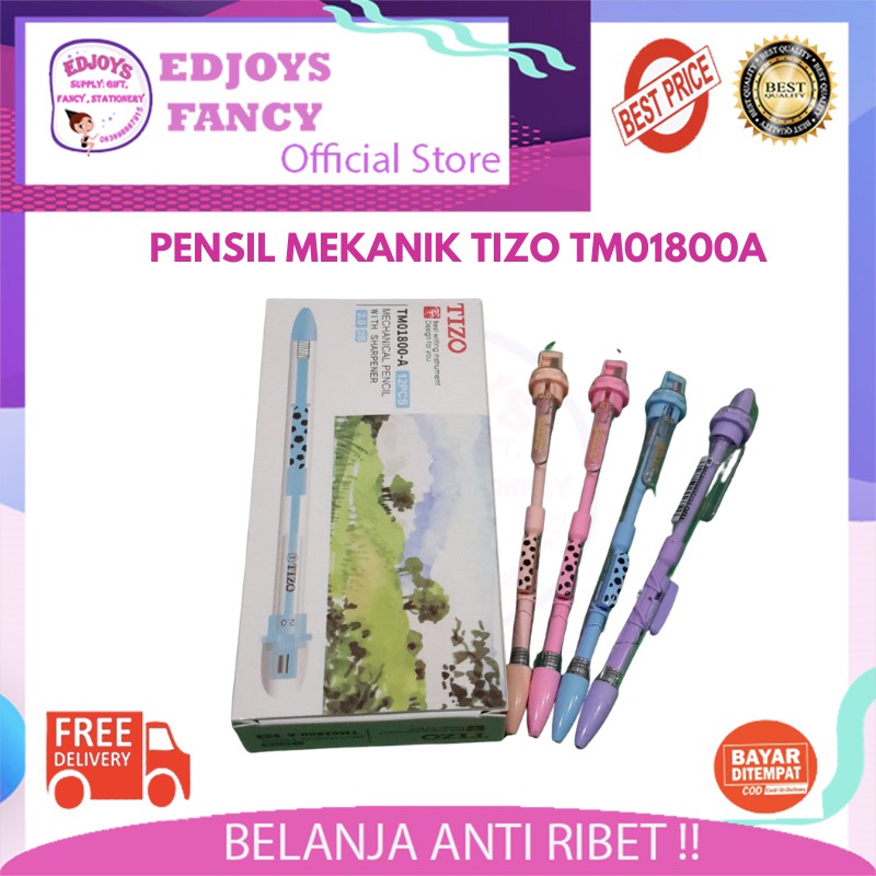 

Pencil / Pensil mekanik / mechanical pencil protect forests tizo 2.0 mm tm01800, tm01800a isi 12pcs