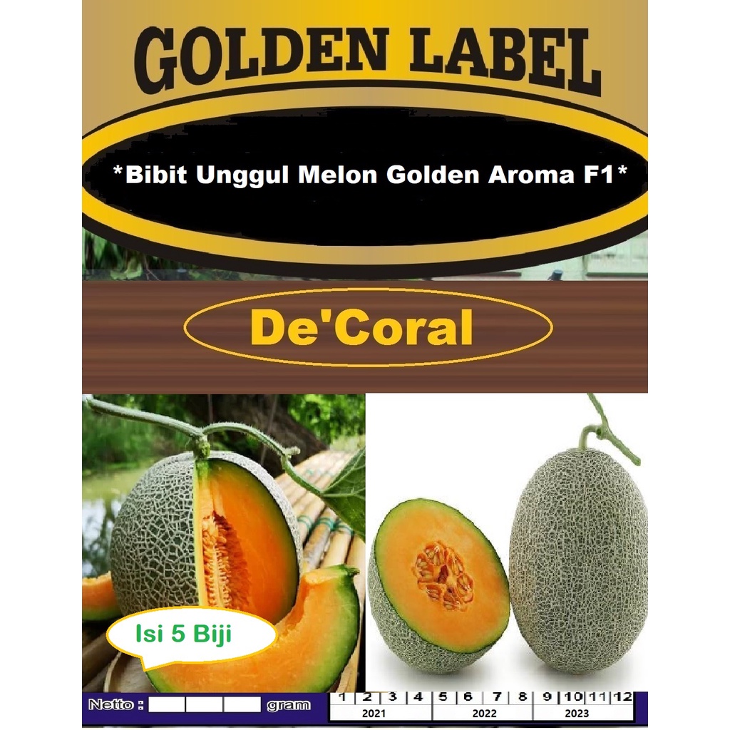 Bibit Unggul Melon Golden Aroma F1 | Benih Melon Golden Aroma F1