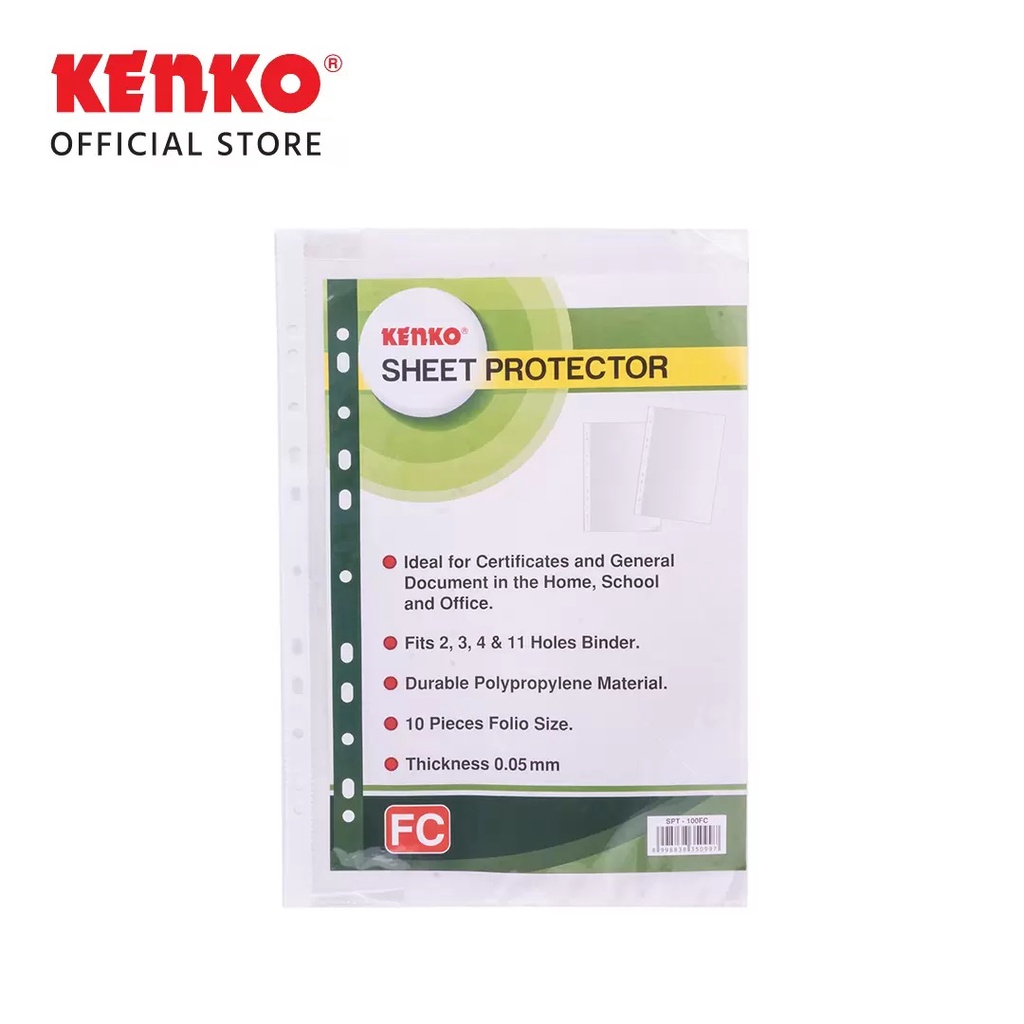 

SOS Sheet Protector KENKO SPT-100FC / PP Pocket / Plastik Pocket