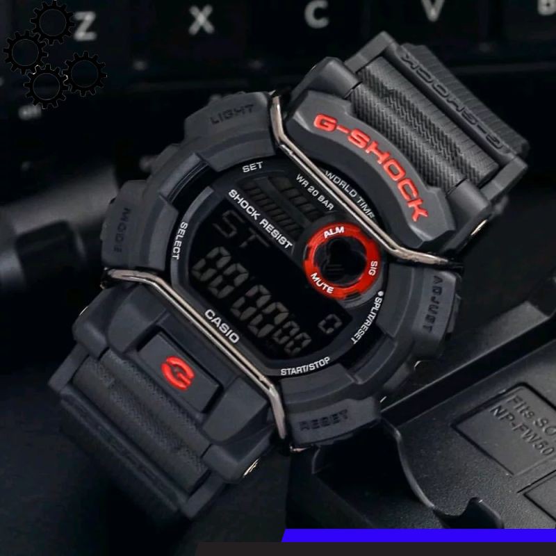 JAM TANGAN G-SHOCK GD-400 GSHOCK GD400 HITAM MERAH LE YN Store
