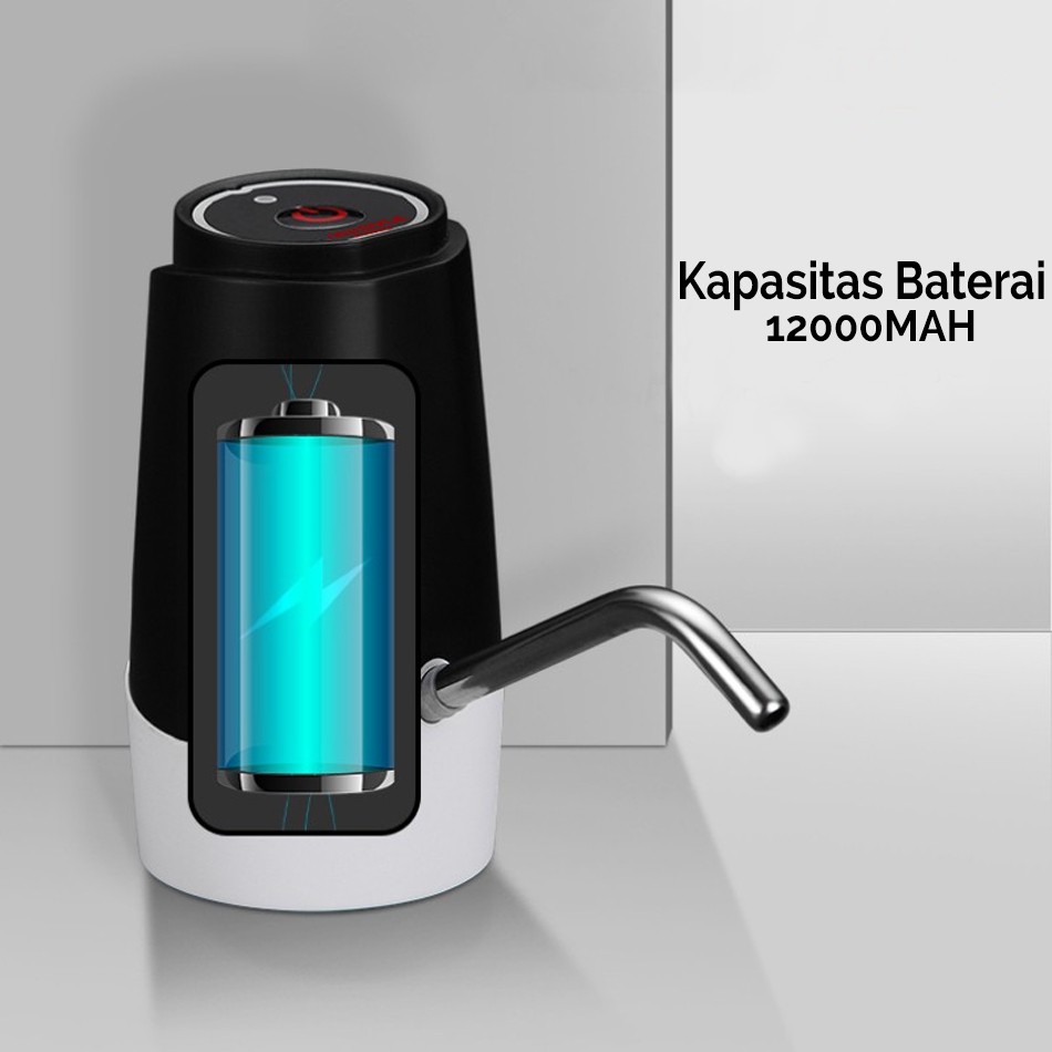 PROMO TERBARU POMPA GALON ELEKTRIK LED / DISPENSER AIR GALON Rechargable Electric Water Dispenser-6