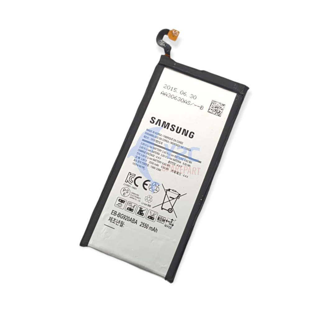 BATERAI SAMSUNG GALAXY S6 FLAT / G920 / SM-G920A / EB-BG920ABE ORIGINAL OEM / BATRE / BATRAI / BATERE / BATU / BATREI