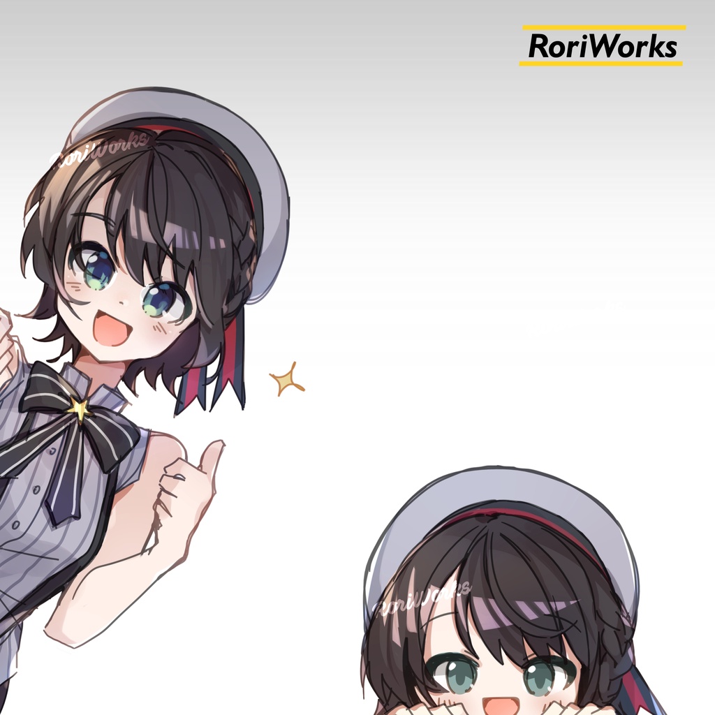 Stiker Anime Intip - Oozora Subaru | hololive