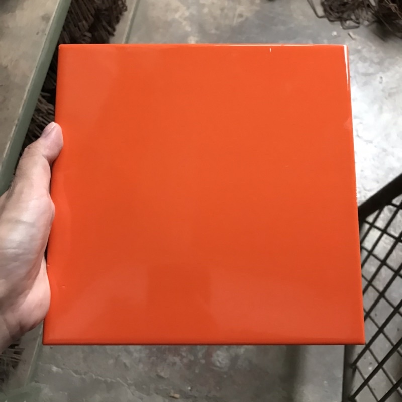 keramik 20x20 orange stabilo (glossy)/ keramik dinding orange/ keramik lantai orange / keramik merah