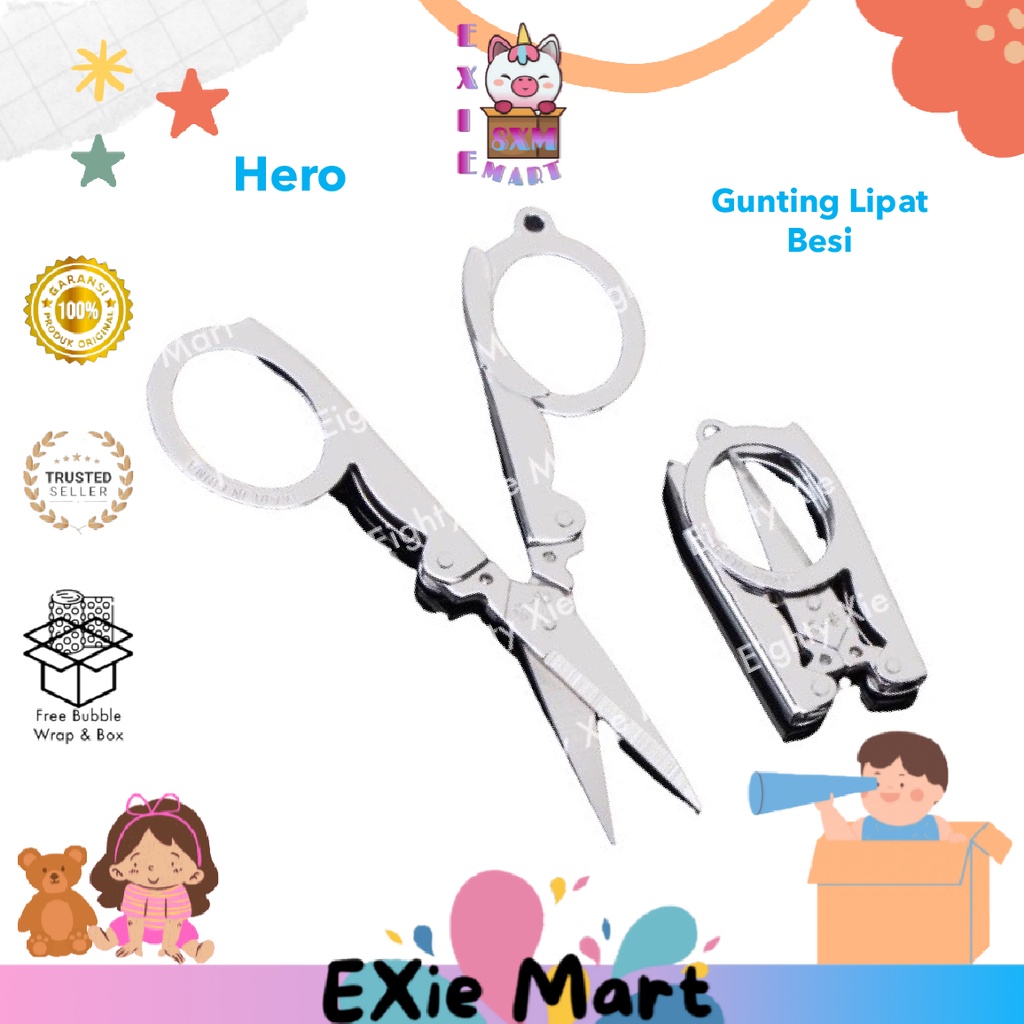 

HERO GUNTING LIPAT BESI - GUNTING KERTAS LIPAT - TRIP SCISSORS