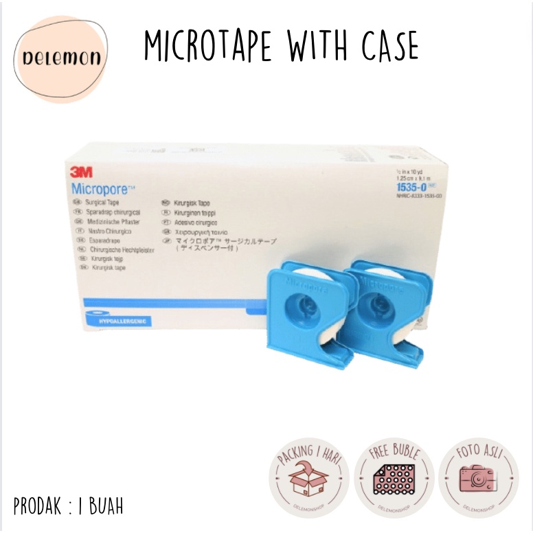 

MICROTAPE WITH CASE / PAPER TAPE / ROLL TAPE SURGICAL WITH DISPENSER / MICROPORE