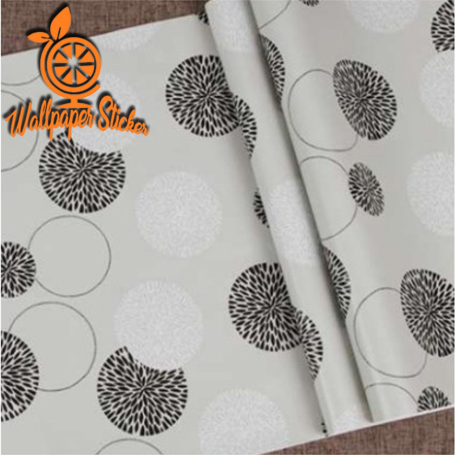 Wallpaper Dinding  3D Motif Batik Wallstiker Kode CY Premium Wallpaper Stiker Size 45CMX10M Wallstiker Ruang Tamu-2