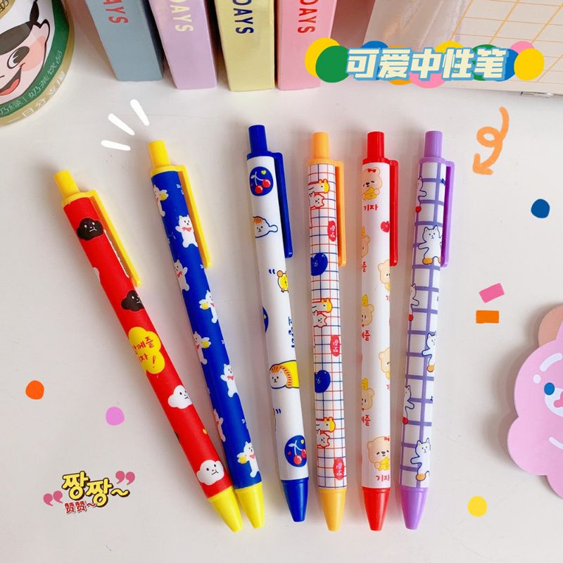 

pulpen pen gel alat tulis korean girl 0.55mm student