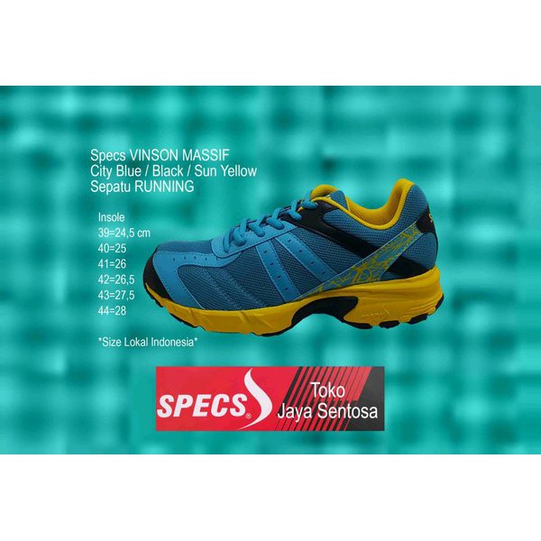 Terbaru Sepatu Running SPECS VINSON MASSIF Blue