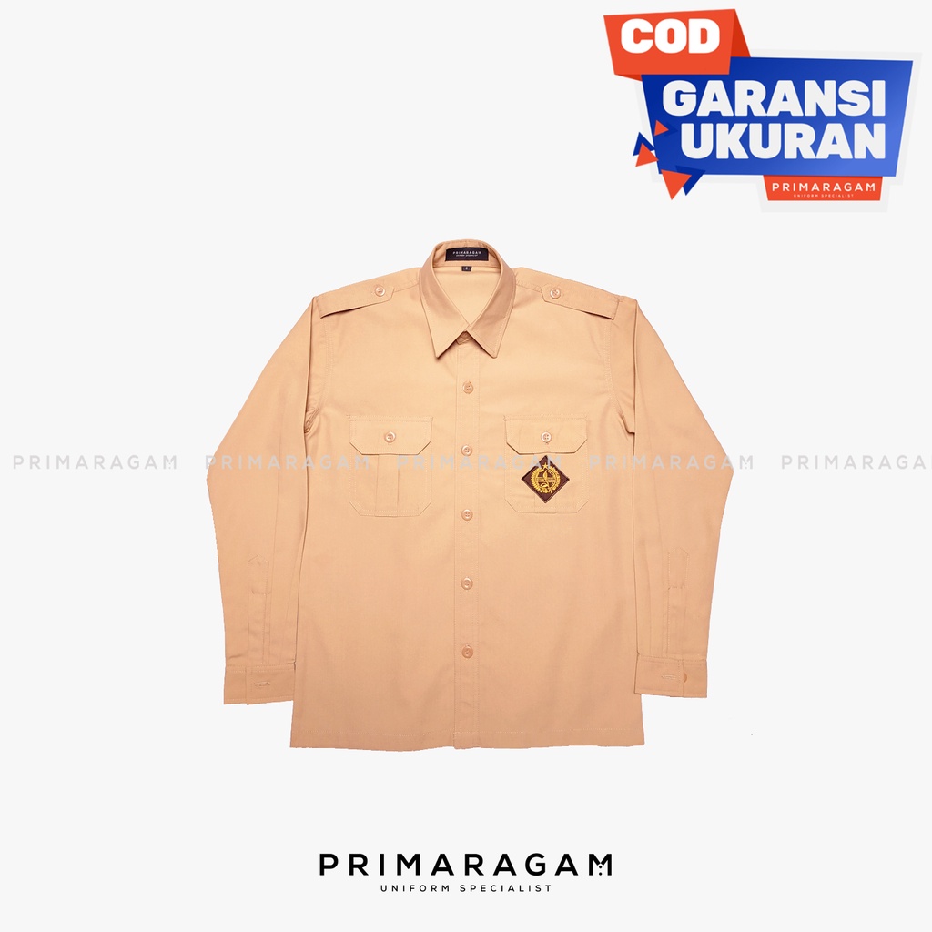 Seragam pramuka smp penggalang lengan panjang baju pramuka smp kemeja pramuka smp