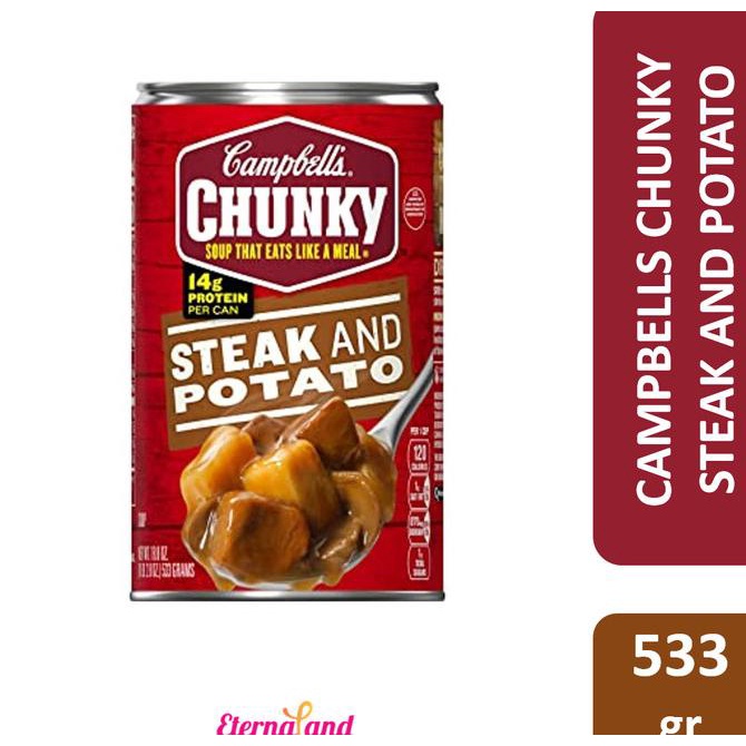 

Campbell'S Chunky Steak And Potato Soup Sup Instan Rasa Daging Kentang