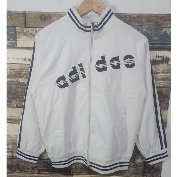 Adidas Sport Vintage Jacket Windbreaker White ( M )