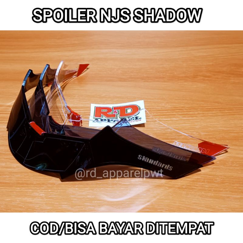 spoiler njs shadow - untuk helm njs shadow