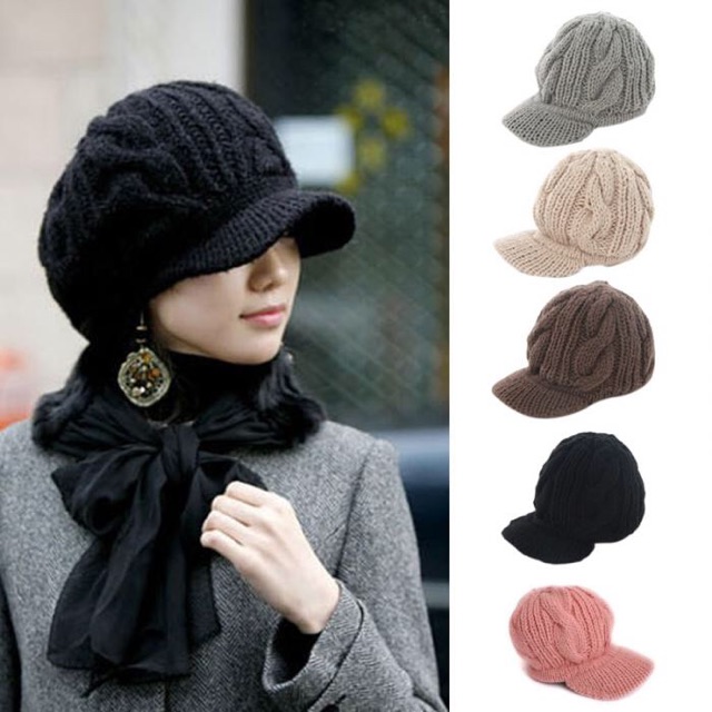 IMPORT Hat Wool Caps Topi Rajut Wool cap Musim Dingin Hat Beanie infinity Winter